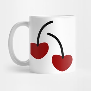 Cherry Heart Pattern Mug